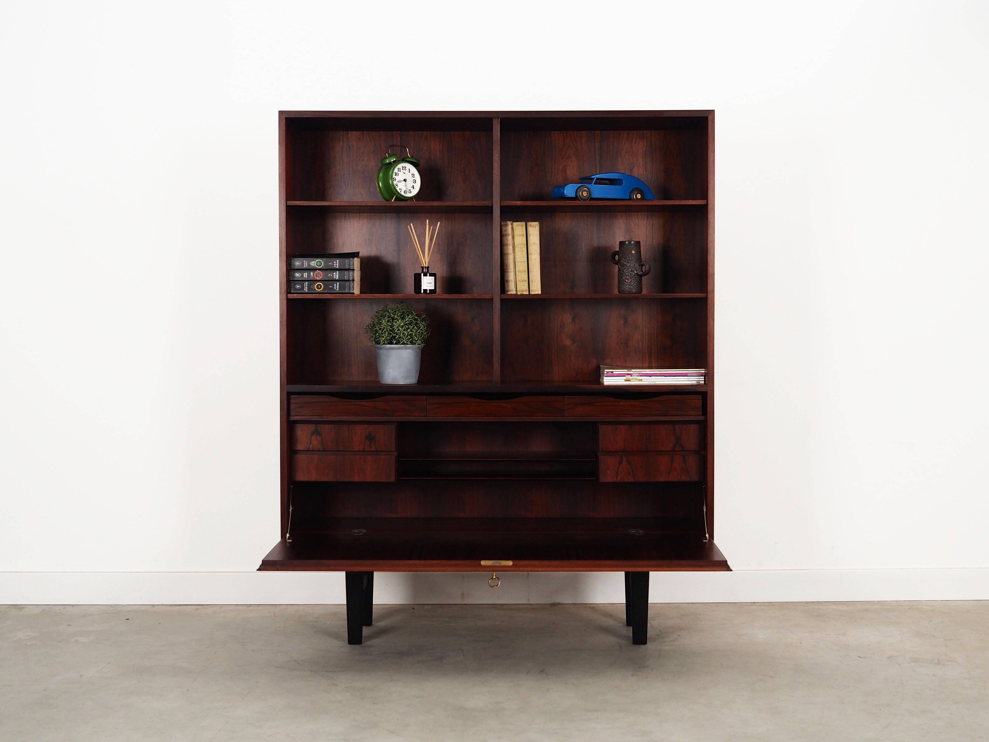 Rosewood bookcase, Danish design, 1970s, manufacture: Omann Jun