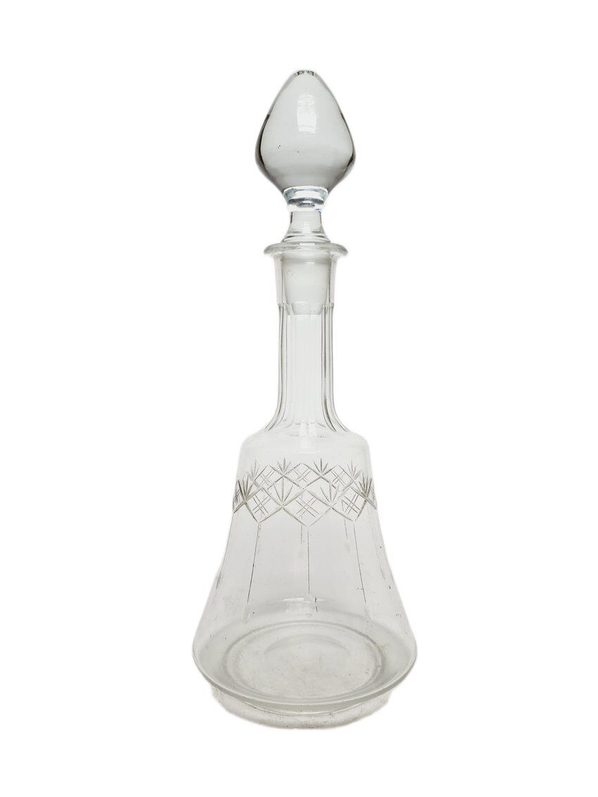 Art Deco crystal carafe, Germany, 1900s