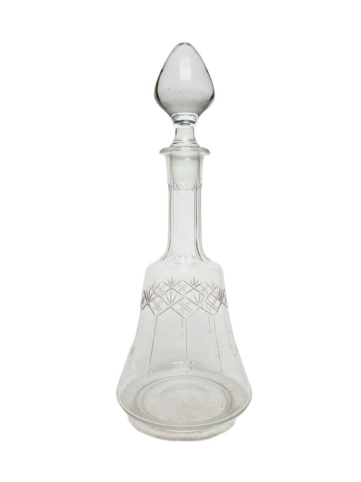 Art Deco crystal carafe, Germany, 1900s