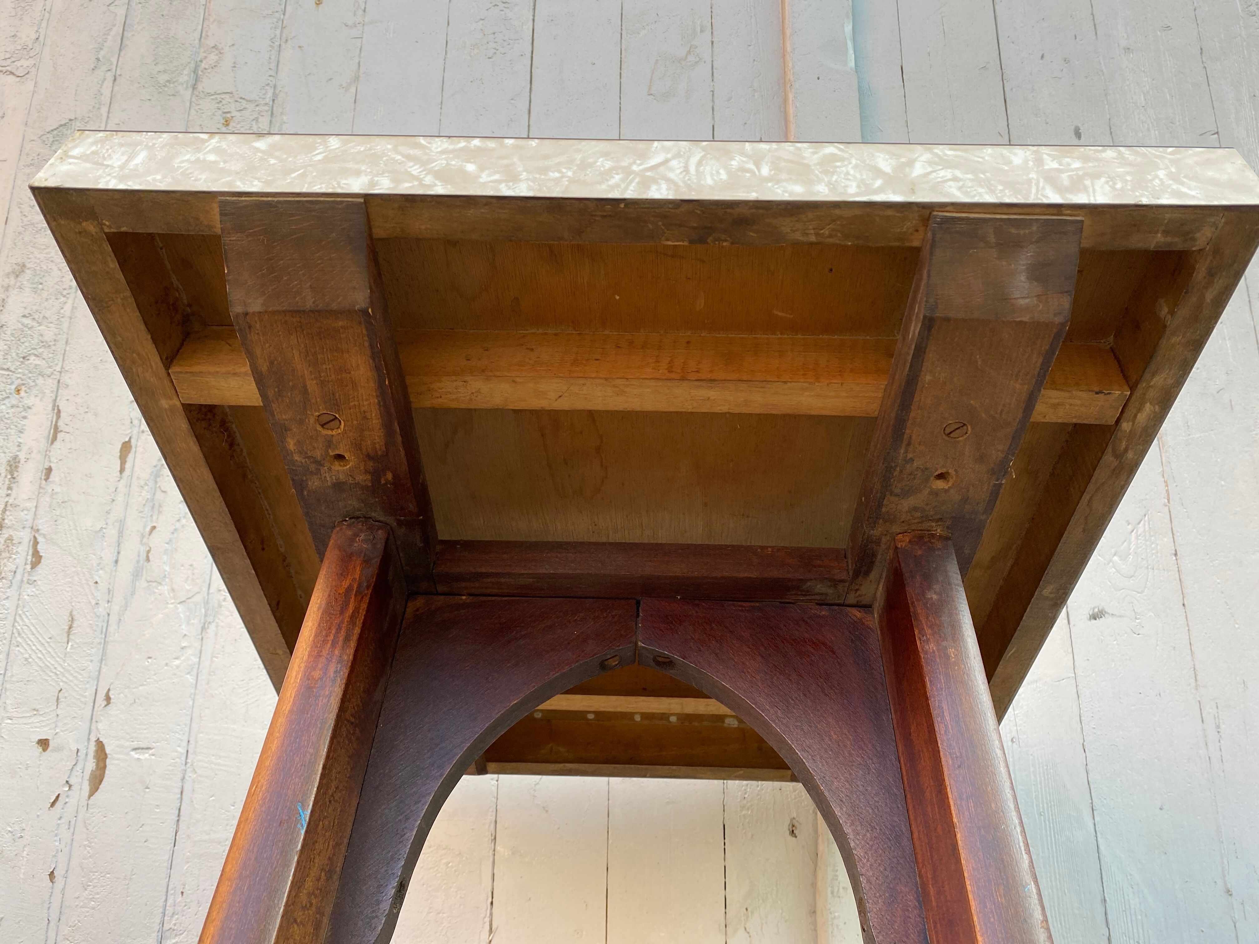 old bistro table cira 1950s