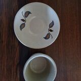 "Sologne" coffee service, glazed stoneware, St Amand earthenware