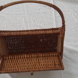 70s wicker handbag