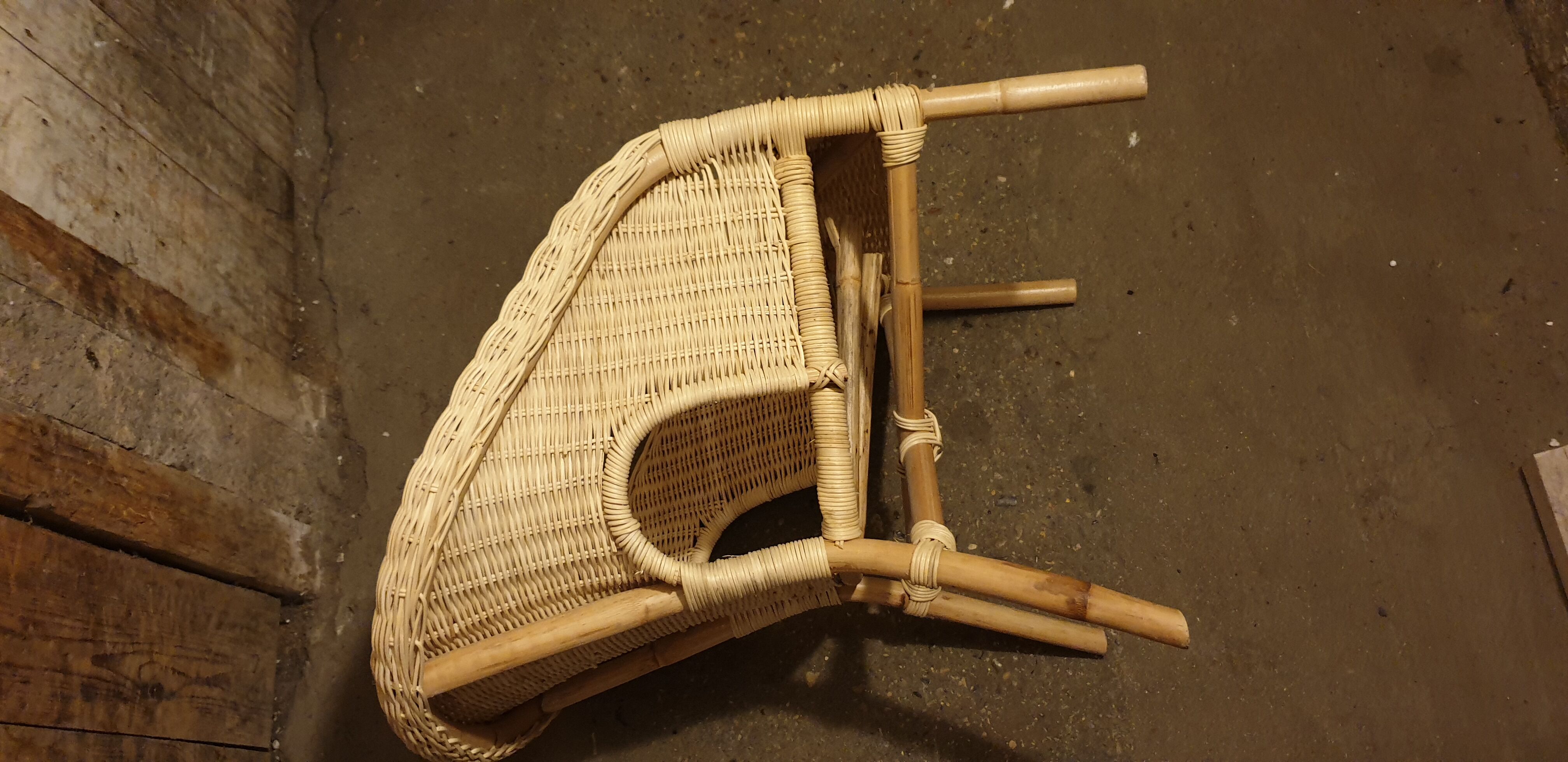 Rattan armchair