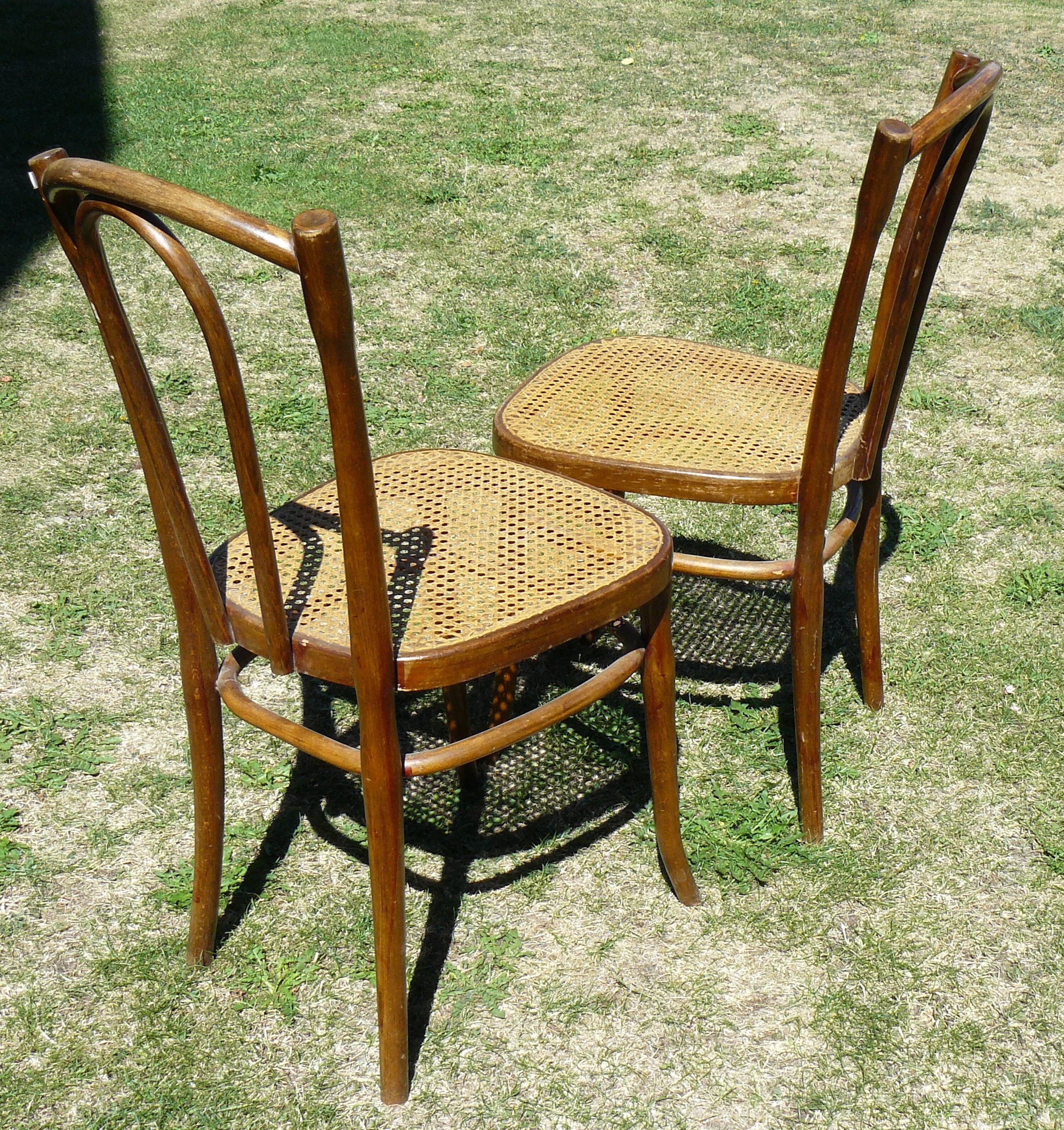 Pair of bistrots chairs J&J Khon