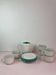 Vintage white and green service
