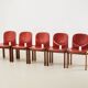 Tobia & Afra Scarpa Set of 5 Model 121 Dining Chairs for Cassina Italy 1965