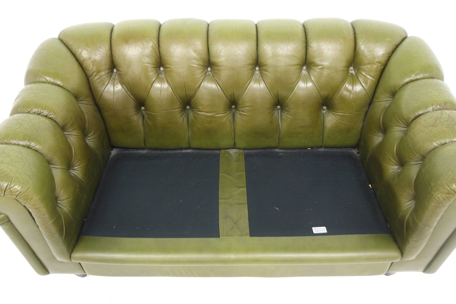 Vintage leather sofa, Sweden, 1990s