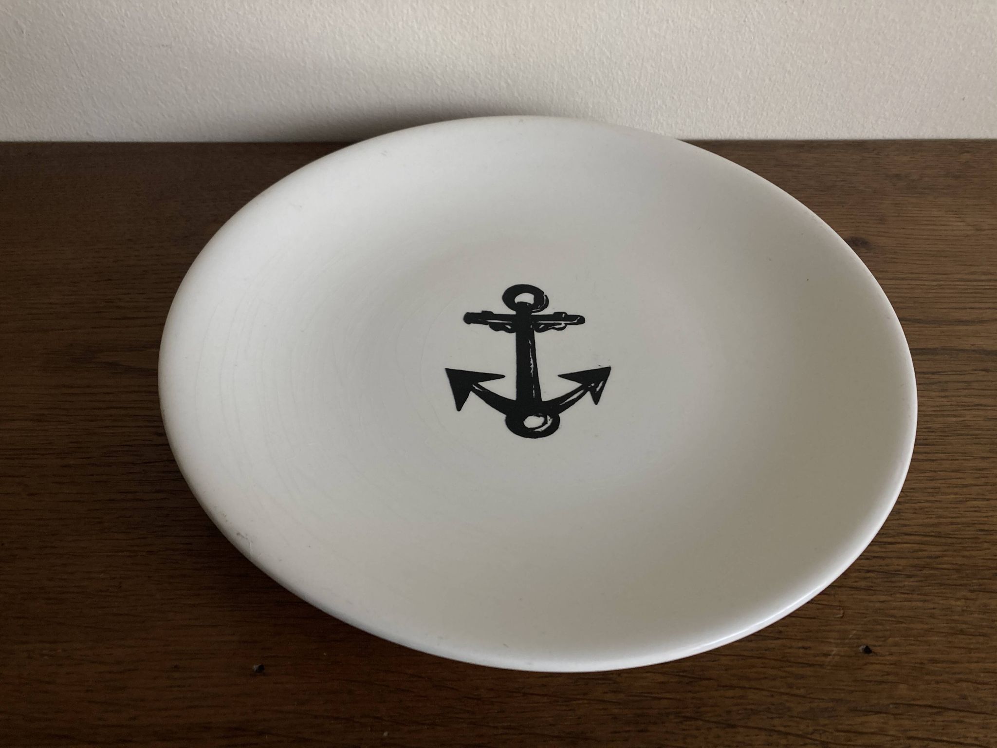 Gien centerpiece for Primavera Le Printemps 1960 Riviera marine anchor
