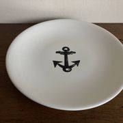 Gien centerpiece for Primavera Le Printemps 1960 Riviera marine anchor