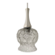 Pressed molded glass pendant light from the 60s