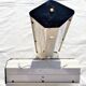 Perspex angle sconces and white lacquered metal with double lamp 1 pair