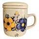 Tasse à thé vintage avec filtre et couvercle