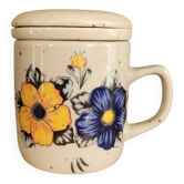 Tasse à thé vintage avec filtre et couvercle