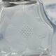 Perfume bottle, salt, silver, engraved glass, 1908, English silver hallmarks