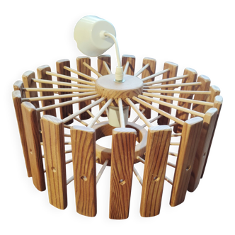 Scandinavian vintage wooden lampshade