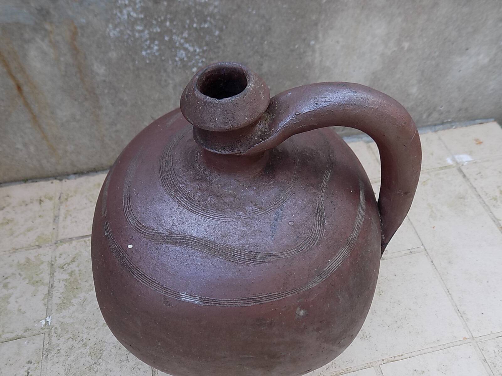Jar, stoneware jug