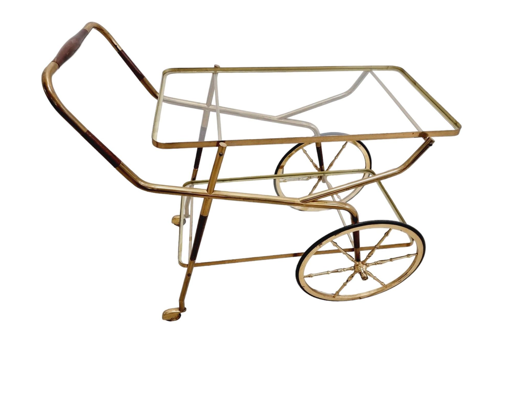 Hollywodd Regency / Neo-classical Serving or drinks trolley, Italy 1950s