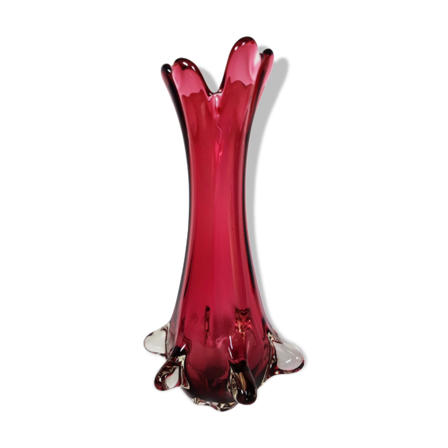 Fratelli Toso Chambord Murano vase.