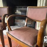 Pair of bridge armchairs