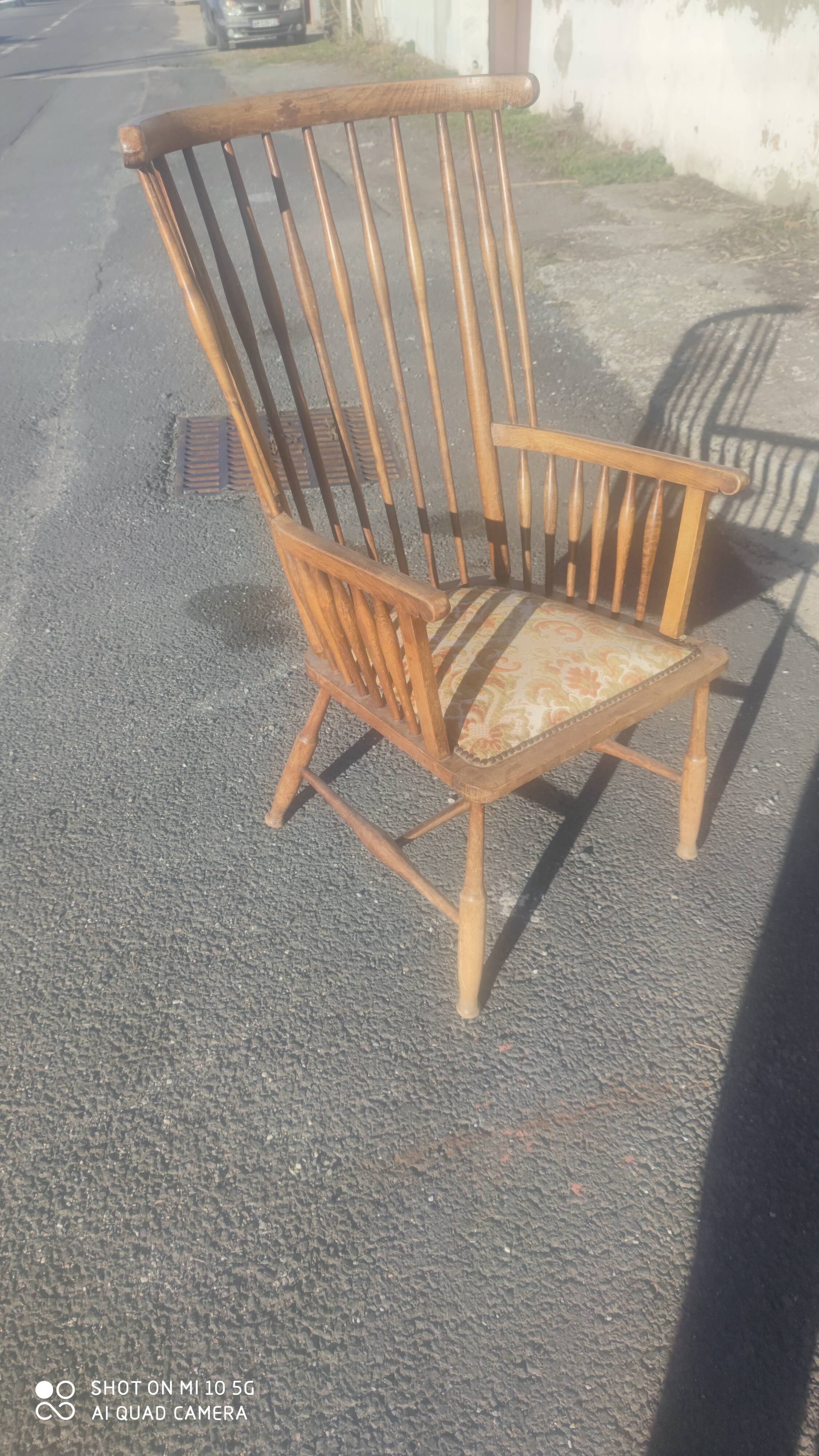 Fauteuil à haut dossier vers 1950/60
