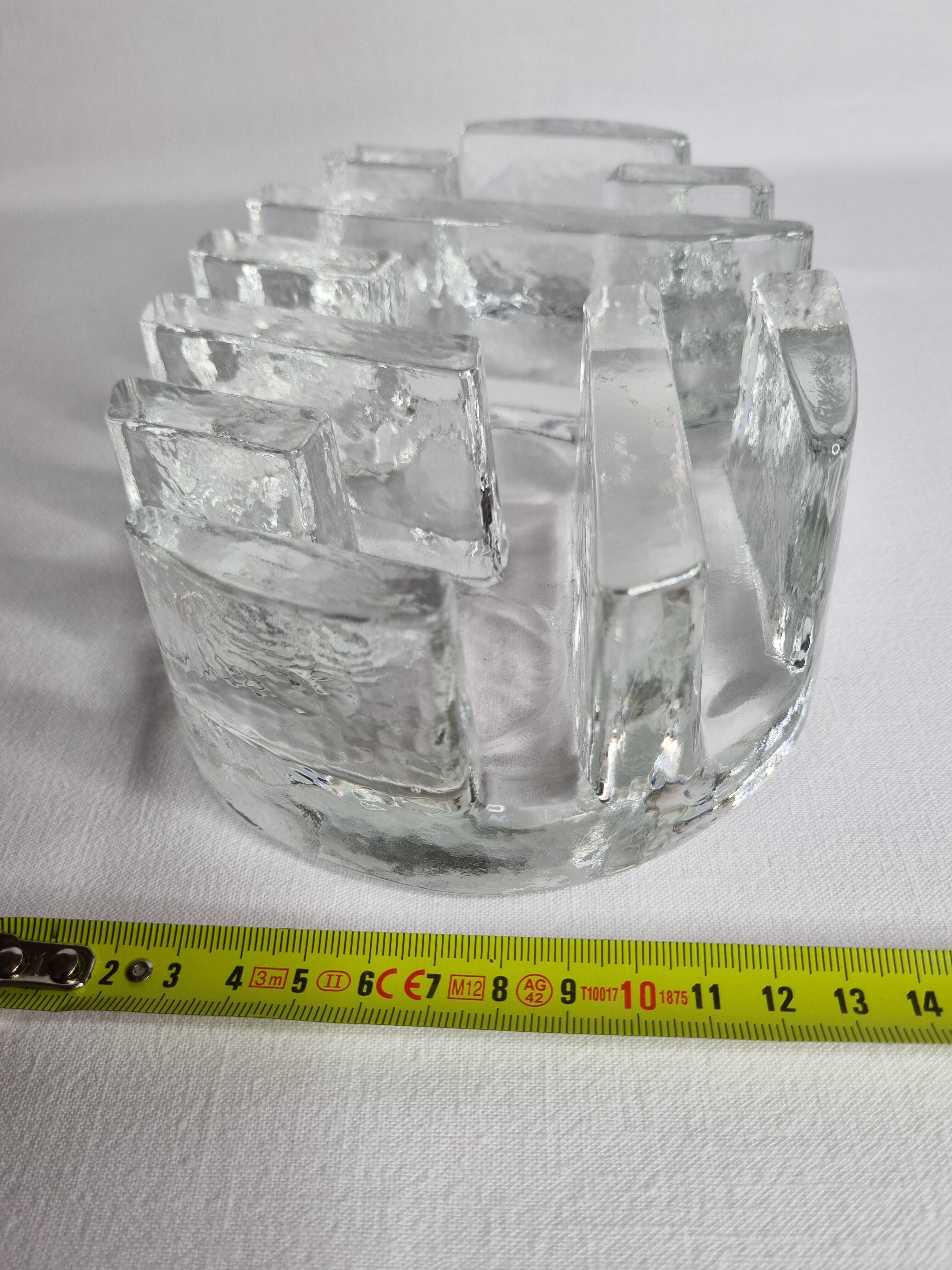 Photophore, glass centerpiece, 22 cm