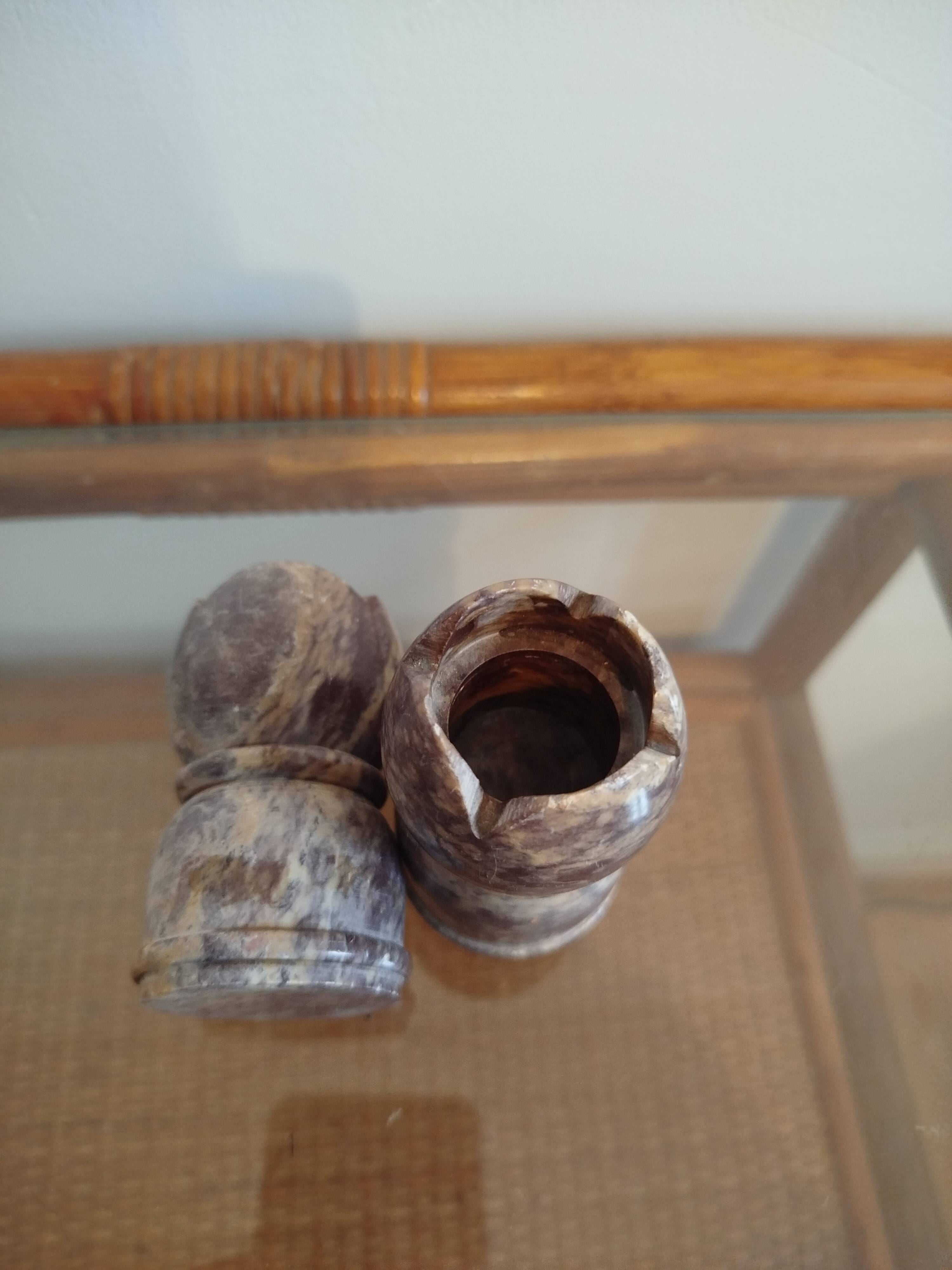 Alabaster candle holder