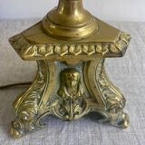 Bronze candlestick lamp base