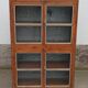 Old glass cabinet in wood and metal