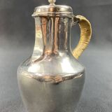 Coquemar laitière XIXe en argent massif