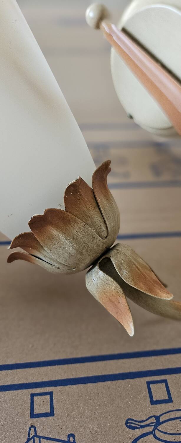 Pair of glass paste wall lights