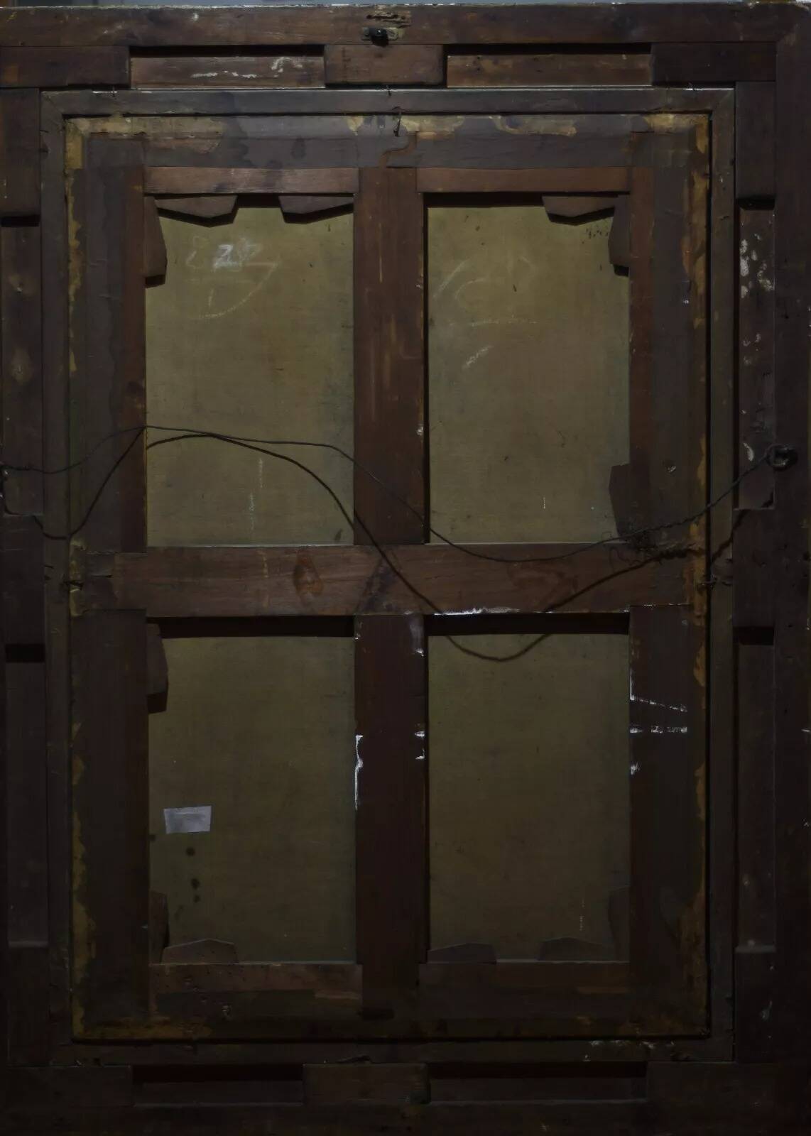 Early 18th Century Style Mother and a Child Oil Painting,