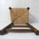 old wooden straw chair for children