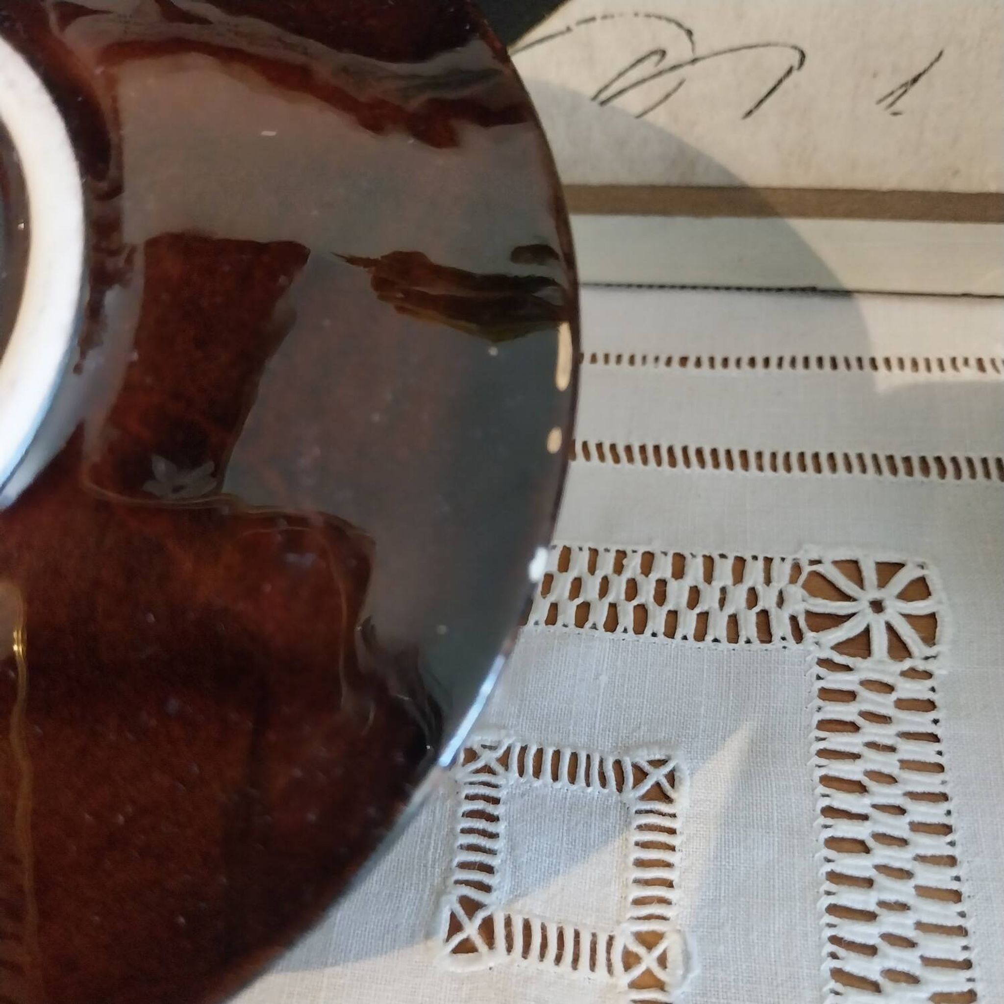 Antique St. Clement cups and saucers