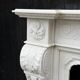 Napoleon III fireplace in statuary white marble, circa 1880.