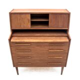 Secrétaire en teck, Danemark, années 1960