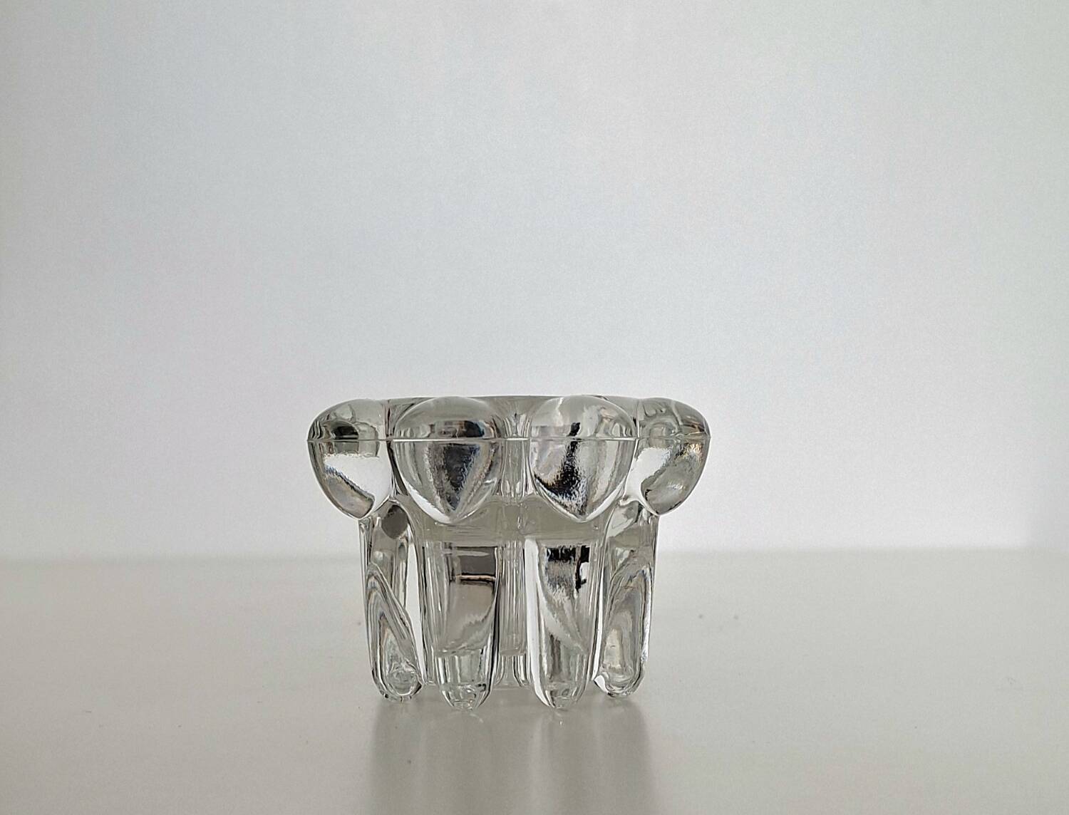 Vintage glass candle holders