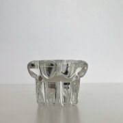 Vintage glass candle holders