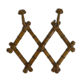 Ancien porte manteaux accordéon imitation bambou
