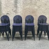 Set of 36 stackable chairs by Walter Leeman for Kusch & Co