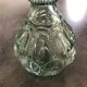 Bottle vial bottle vintage structured green glass molded cork cork