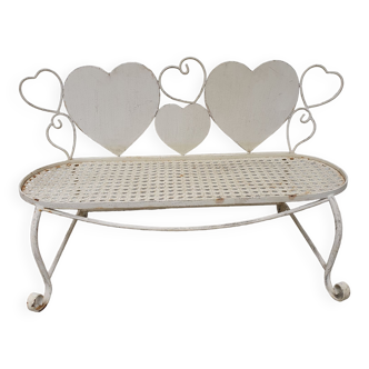 Vintage metal children's bench