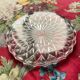 Old glass table mat