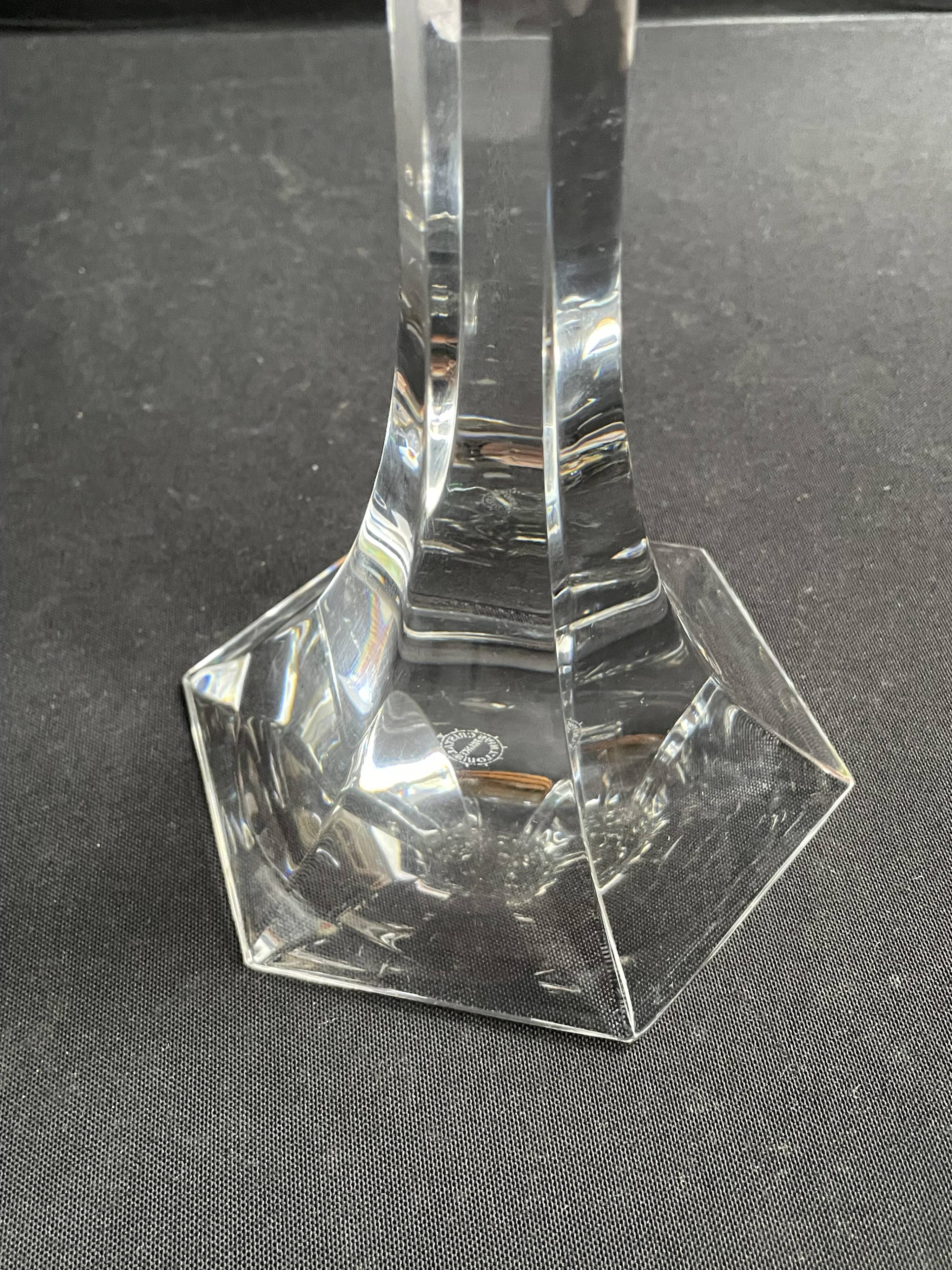 Pair of Saint Louis Vega candlesticks