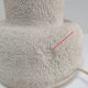 Sculptural lamp foot in natural stone design 70s