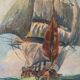 Oil painting on marine panel
