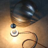 Vintage modernist stainless steel wall or table lamp