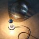 Vintage modernist stainless steel wall or table lamp