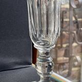 6 Champagne flutes – Baccarat/Saint Louis - Cut crystal - 19th century