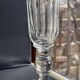 6 Champagne flutes – Baccarat/Saint Louis - Cut crystal - 19th century