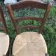 Paire de chaises paillées rustiques